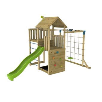 Maisonnette enfant Basilic sur pilotis avec toboggan et balançoire – TP Toys EU Maisonnette enfant Basilic sur pilotis avec toboggan et balançoire – TP Toys EU