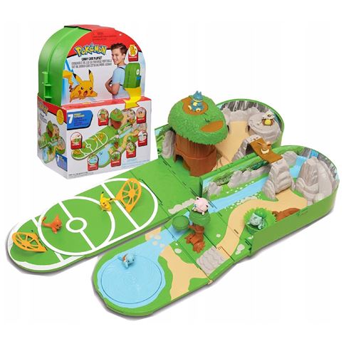 Pokemon Pkw0029 Pokemon Carry Case Play Set Backpack Battle Area + Pikachu Figurka
