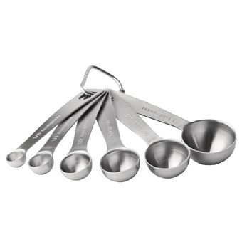 Kitchen Craft quatre pièces Cuillère mesure Set en acier inoxydable NEUF