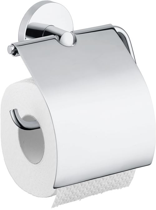 Porte-papier toilette mural couvert chromé Logis
