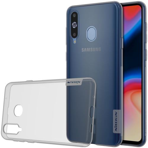 Coque en TPU nature soft gris pour votre Samsung Galaxy A8s