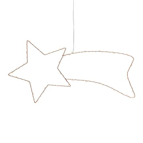 Décoration lumineuse à suspendre Noël - 40 x 20 cm - Comète