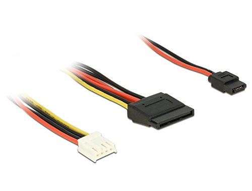 Delock 84932 floppy 4p sata 15p, slim sata 6p multicolore adaptateur et connecteur de câbles delockkabel
