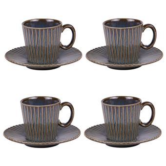 Tasse à café + Soucoupe FLEUR D'ARLES coquelicot