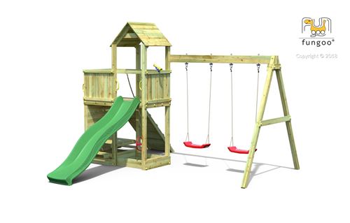 Station de jeux FUNGOO FLOPPI avec Balançoire Double