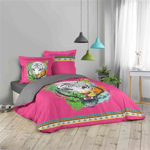 Parure de lit Tigresse 200x200 cm
