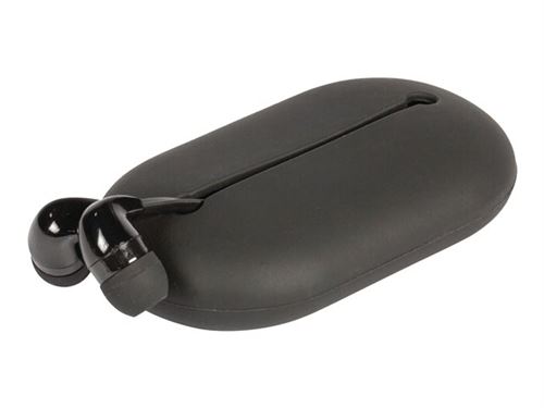 Sweex - In-ear hoofdtelefoons met micro - inwendig - met bekabeling - 3,5 mm-stekker - zwart