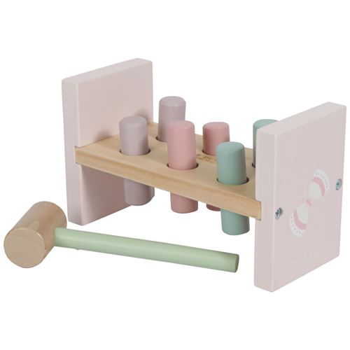 Petit Banc À Marteaux En Bois Hollandais Rose