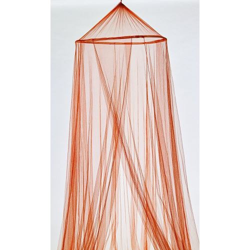 Moustiquaire ciel de lit orange