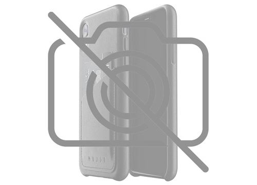 Coque en Cuir iPhone XR 2 Mujjo Wallet - Noire
