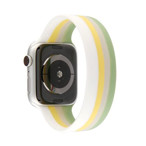 Bracelet en silicone élastique multicolore pour Apple Watch Series 6/ SE/ 5/ 4 40mm - Multicolore#14(Taille M)