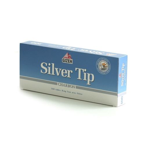 Boite 100 Tubes Silver Tip Charbon avec Filtres