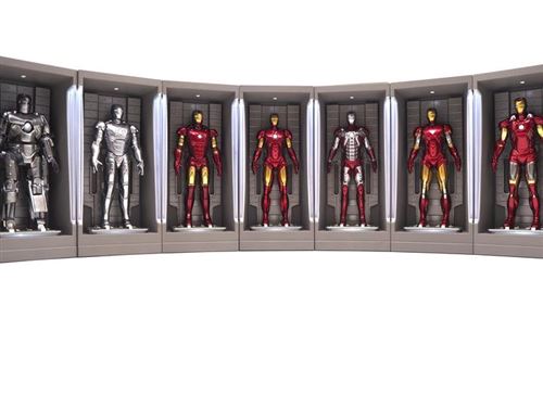 Figurine Hot Toys MMSC005-MMSC012 - Marvel Comics - Iron Man 3 - Iton Man Hall Of Armor Miniature Collectible