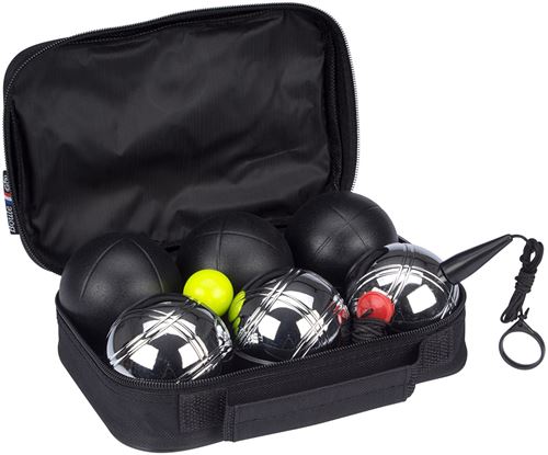 Get & Go jeu de pétanque Luxe argent 11 pièces / noir