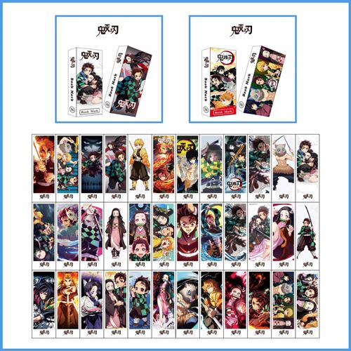36pcs Marque-pages carte de signet Demon Slayer