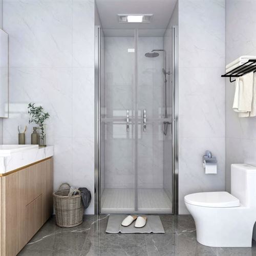 Porta Per Doccia In Esg Trasparente 101x190 Cm - Vidaxl