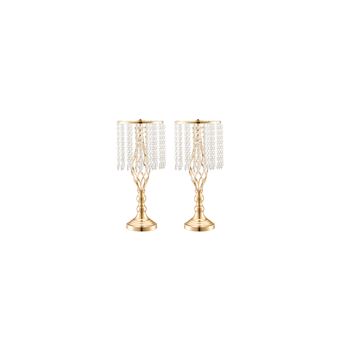 Lot De 10 Vases De Mariage En Métal Doré - 16 Cm De Haut - Pour Centre De Table, événements, Décoration