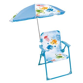 FUN HOUSE MA PETITE CARAPACE - Chaise pliante avec parasol ø65 cm pour enfant - 1