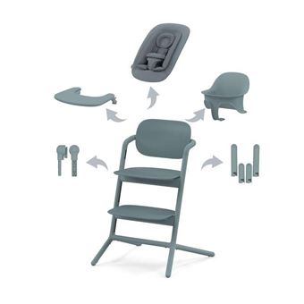 Chaise haute LEMO 4en1 SET Stone Blue - CYBEX - Bleu - 1