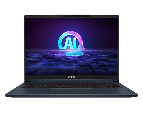 MSI Stealth 16 AI Studio A1VFG-012FR - Intel Core Ultra 9 - 185H / jusqu'à 5.1 GHz - Win 11 Pro - GeForce RTX 4060 - 32 Go RAM - 1 To SSD NVMe - 16" 2560 x 1600 (QHD+) @ 240 Hz - 2.5 Gigabit Ethernet - Wi-Fi 7, Bluetooth - bleu nuit