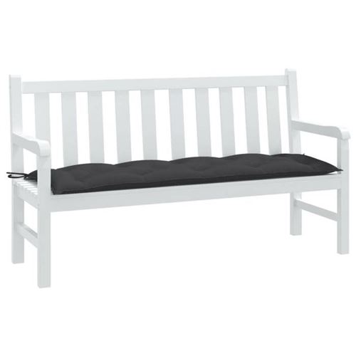 vidaXL - Coussin de banc de jardin - 150x50x7 cm - Blanc - Image 3