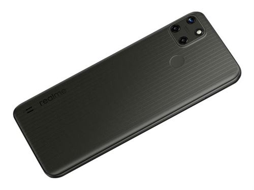 Realme C25Y - 4G smartphone - double SIM - RAM 4 Go / Mémoire interne 64 Go - microSD slot - Écran LCD - 6.5 - 1600 x 720 pixels - 3 x caméras arrière 50 MP, 2 MP, 2 MP - front camera 8 MP - gris métal