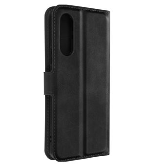 Housse Portefeuille Flip En Cuir Pour Sony Xperia 10 VI - Noir, Marque SDTEK, Protection Complète