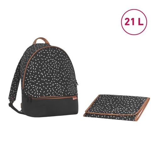 Sac a dos a langer Casual + Go, avec matelas a langer et grande ouverture