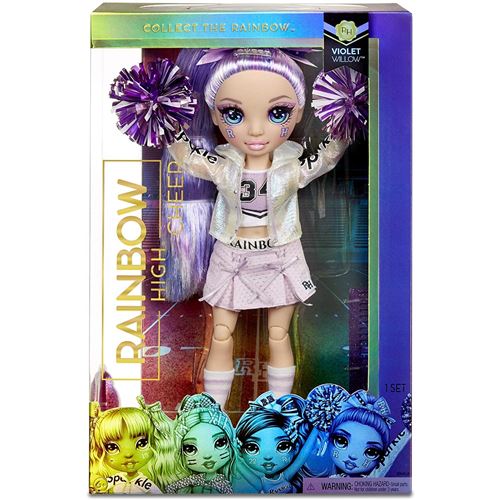 Poupée mannequin Rainbow High Pom Pom Girl Violet Willow