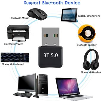 Cle USB Dongle Bluetooth 5.0 INECK pour PC Windows - Clé Wifi et
