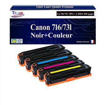 Pack 4 Compatibles Toner Laser Pour Canon 731 - Grande Capacité | Paris Dakar Shopping