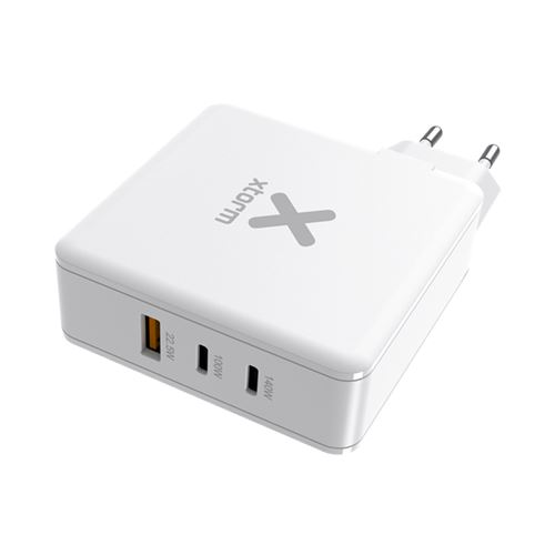 Chargeur Secteur 140W Technologie Gan 2 USB-C plus USB Compact Xtorm Volt Blanc