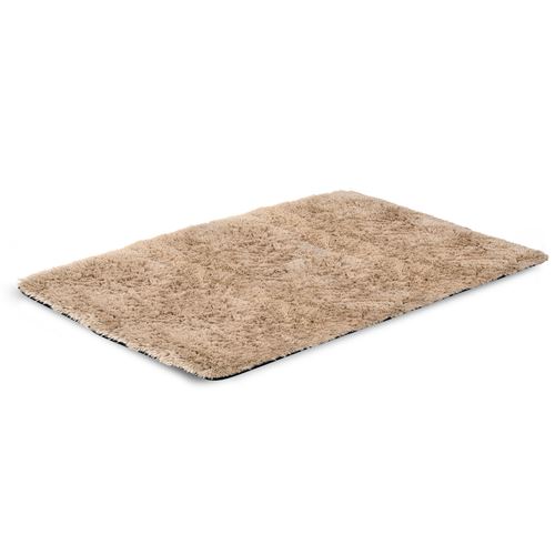 Comparer les prix de Tapis beige en peluche 160x220cm à poils courts
