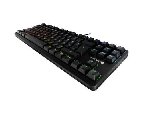 CHERRY G80-3000N RGB TKL - Clavier - rétroéclairé - USB - QWERTZ - Allemand - commutateur : CHERRY MX Silent Red - noir