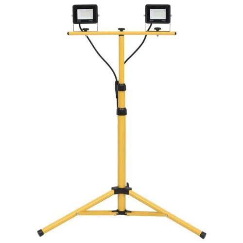 Vidaxl Blanc Projecteur À Led Avec Trépied 2X20 W Froid - Image 3