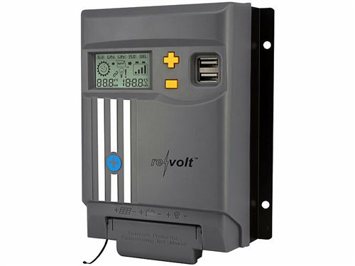 Revolt : Régulateur MPPT pour panneau solaire 10 A avec port USB pour batterie 12/24 V