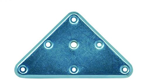 Plaque De Montage Triangulaire Métal à Visser, H.120 X L.70 Mm