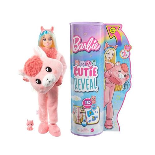 Barbie - Barbie Cutie Reveal Lama - Poupée - 3 ans et +