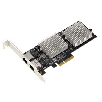 Carte reseau pcie 3.0 x4 dual 10 gigabit ethernet 2 ports rj45 10g avec ...