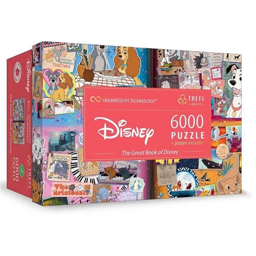 Non Communiqué Puzzle 6000 Pièces : Le Grand Livre De Disney