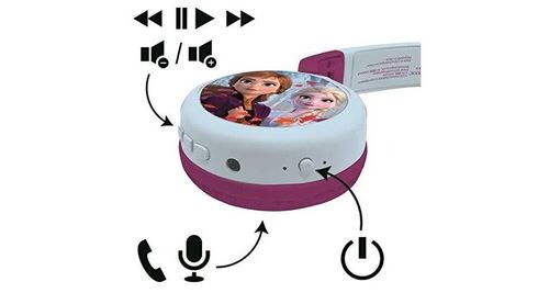 LEXIBOOK Casque audio enfant Bluetooth et filaire Disney La Reine