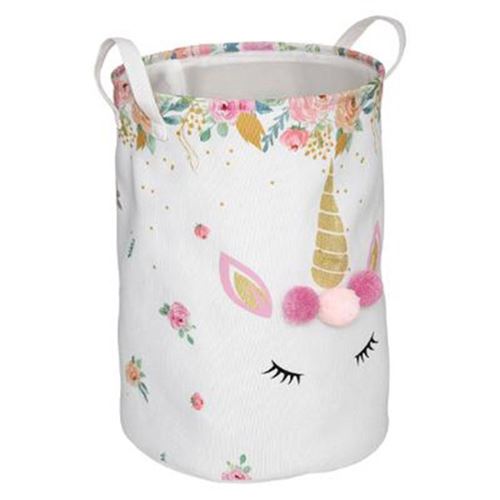 Atmosphera For Kids - Panier de Rangement Enfant - Licorne - 50cm - Blanc - Image 2