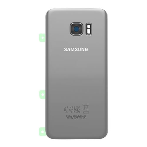 Samsung Argent Cache Batterie Original Pour Galaxy S7 Edge Avec Adhésif Double Face - Image 4
