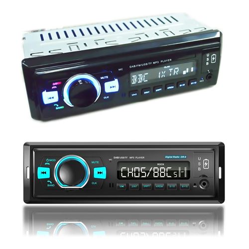Autoradio Bluetooth DAB+ FM USB MP3 TF Card 25W X 4 Haut-Parleurs YONIS