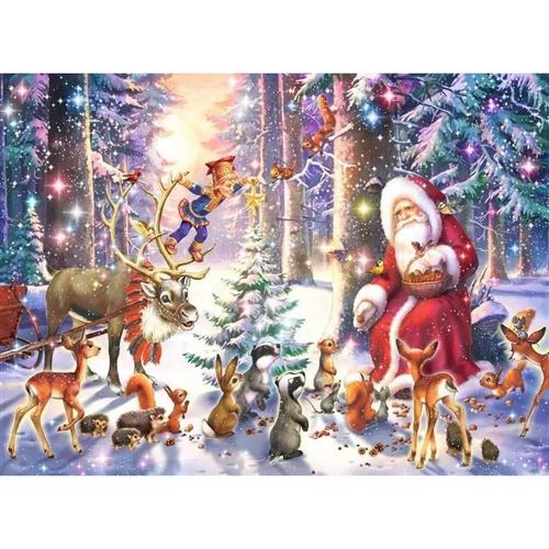 Non Communiqué Puzzle 100 Pièces Xxl - Noël En Forêt