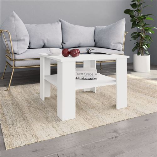 Vidaxl Blanc Table Basse 800207 - Image 3