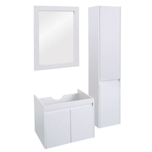Ensemble de salle de bain MENDLER HWC-L86 blanc