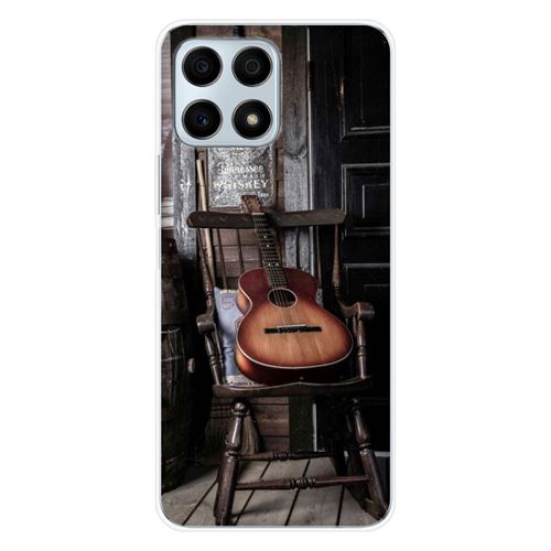 Coque en silicone imprimée compatible Huawei Honor X8A Guitare