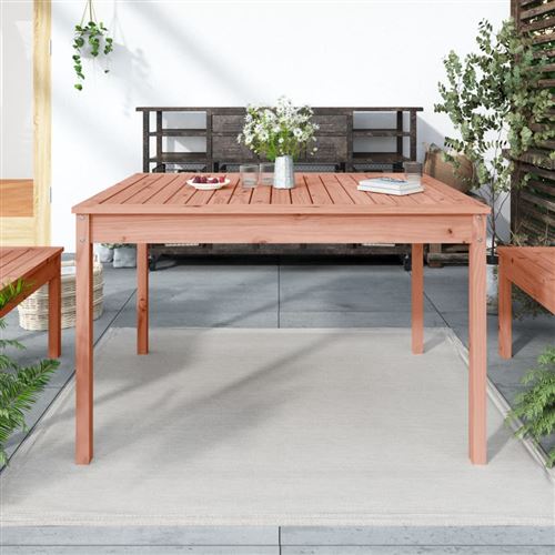 VidaXL Table de jardin 121x82,5x76 cm bois massif de douglas