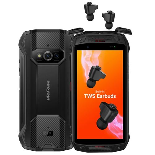 Smartphones Ulefone Power Armor 15 5.45 pouces 6+128G 6600mAh caméra 13mp Android 12 Noir